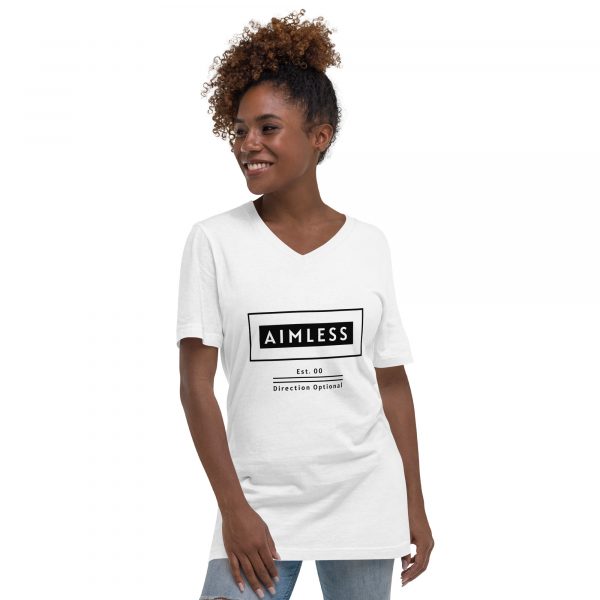 Unisex Short Sleeve V-Neck T-Shirt - Image 4