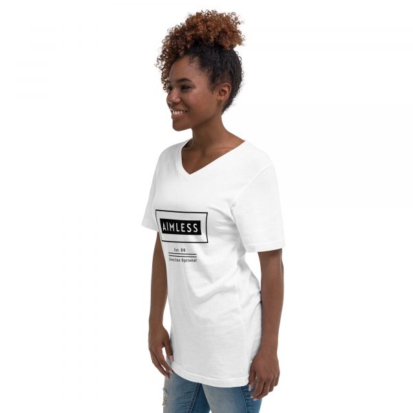 Unisex Short Sleeve V-Neck T-Shirt - Image 5
